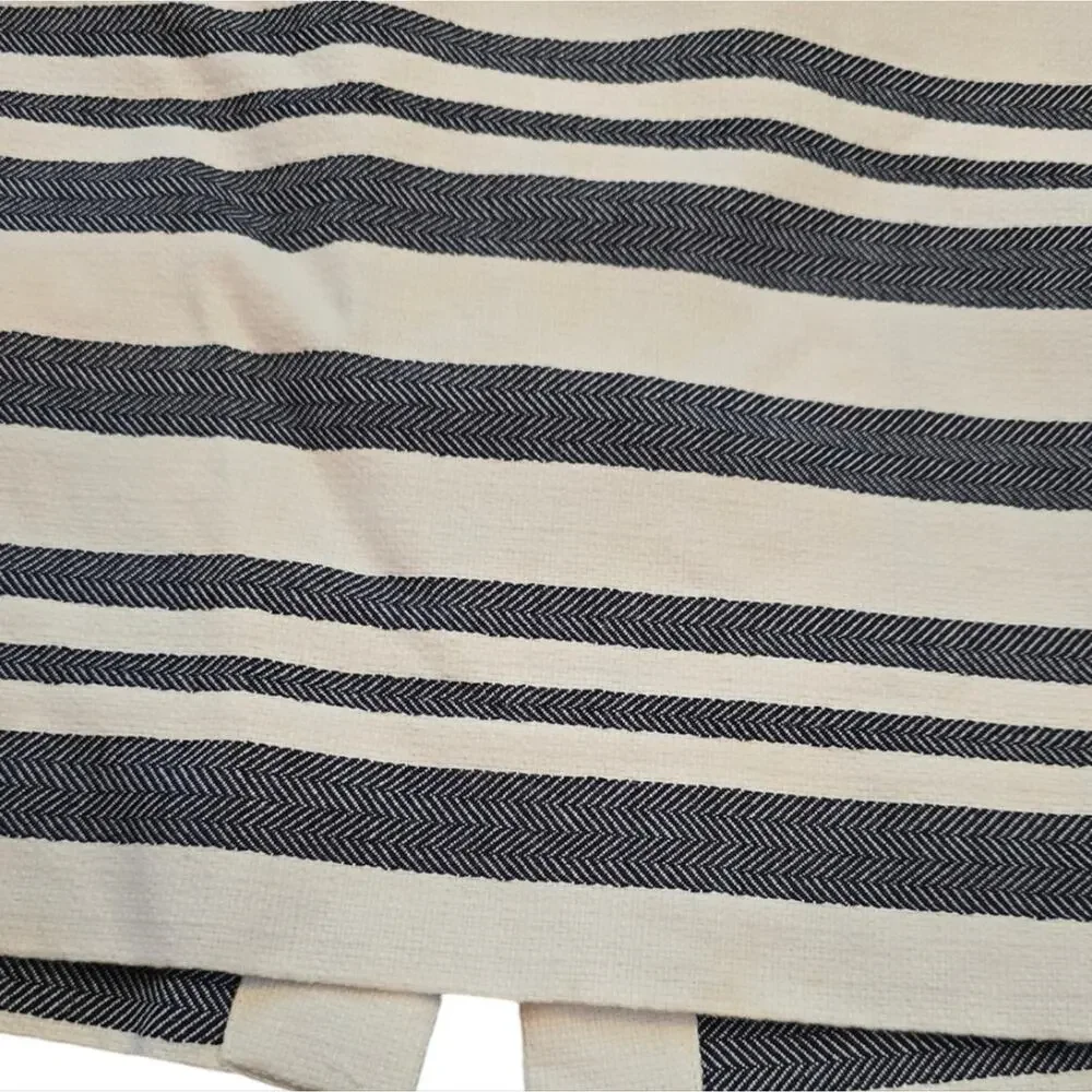 J. Crew‎ Black and White Striped Pencil Skirt Size 2
